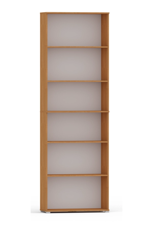 Regał Pola 215x60 olcha, 6 półek na książki i segregatory